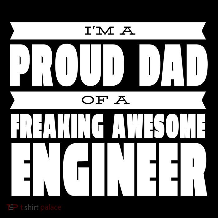 I'm A Proud Dad Of A Freaking Awesome Engineer 16 in Basic Backpack
