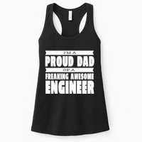 I'm A Proud Dad Of A Freaking Awesome Engineer Womens Tank Top