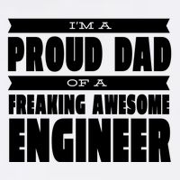 I'm A Proud Dad Of A Freaking Awesome Engineer Garment-Dyed Sweatshirt
