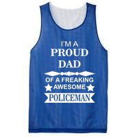 I'm A Proud Dad Of A Freaking Awesome Policeman Mesh Reversible Basketball Jersey Tank