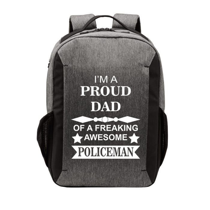 I'm A Proud Dad Of A Freaking Awesome Policeman Vector Backpack