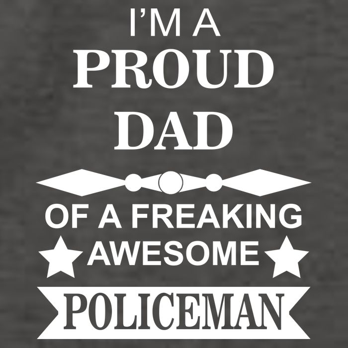 I'm A Proud Dad Of A Freaking Awesome Policeman Vector Backpack