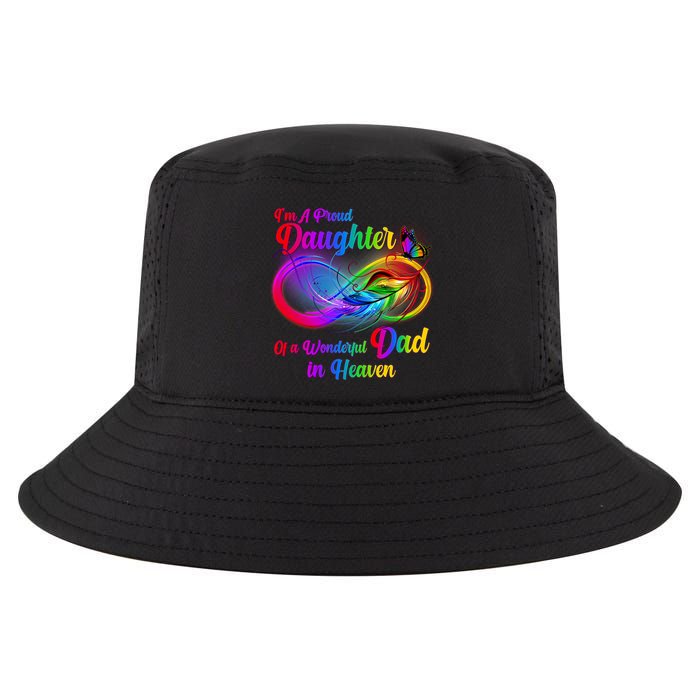 I'm A Proud Daughter Of A Wonder Dad In Heaven Cool Comfort Performance Bucket Hat