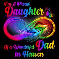 I'm A Proud Daughter Of A Wonder Dad In Heaven Performance Shirt