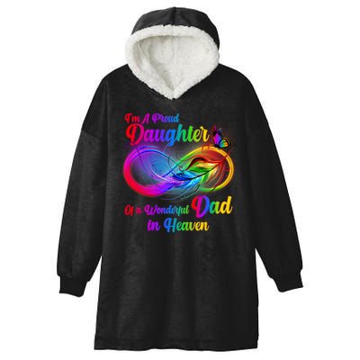 I'm A Proud Daughter Of A Wonder Dad In Heaven Hooded Wearable Blanket