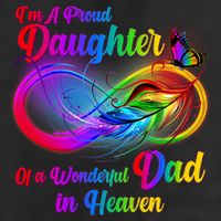 I'm A Proud Daughter Of A Wonder Dad In Heaven Beanie