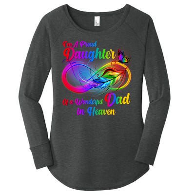 I'm A Proud Daughter Of A Wonder Dad In Heaven Women's Perfect Tri Tunic Long Sleeve Shirt