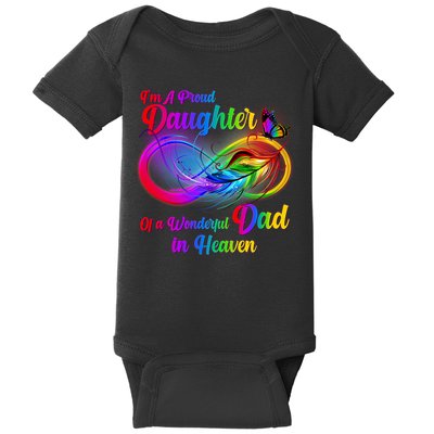 I'm A Proud Daughter Of A Wonder Dad In Heaven Baby Bodysuit