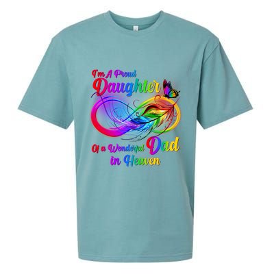 I'm A Proud Daughter Of A Wonder Dad In Heaven Sueded Cloud Jersey T-Shirt