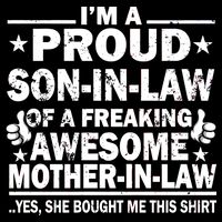 I'm A Proud Son In Law Of A Freaking Awesome Mother In Law Wool Snapback Cap