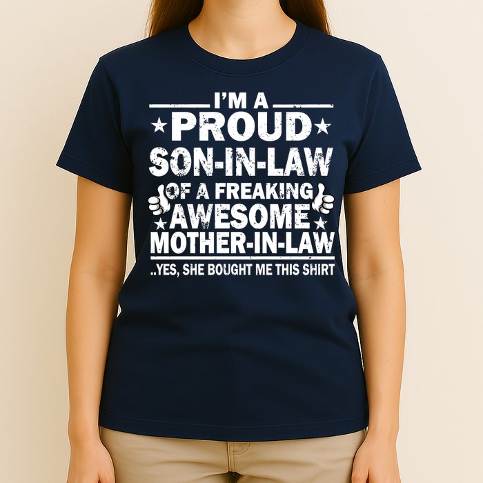 I'm A Proud Son In Law Of A Freaking Awesome Mother In Law T-Shirt