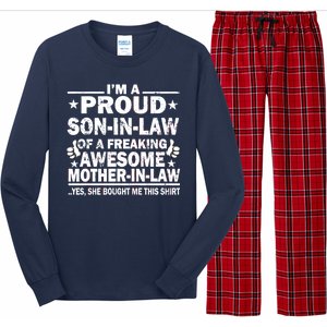 I'm A Proud Son In Law Of A Freaking Awesome Mother In Law Long Sleeve Pajama Set