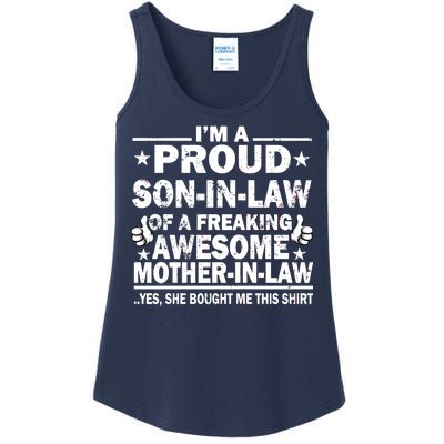 I'm A Proud Son In Law Of A Freaking Awesome Mother In Law Ladies Essential Tank