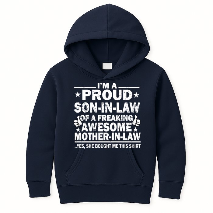 I'm A Proud Son In Law Of A Freaking Awesome Mother In Law Kids Hoodie