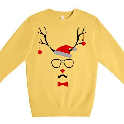 I'm A Reindeer Santa Hat Antlers Premium Crewneck Sweatshirt