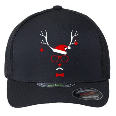 I'm A Reindeer Santa Hat Antlers Flexfit Unipanel Trucker Cap