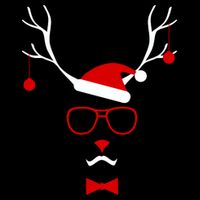 I'm A Reindeer Santa Hat Antlers Bucket Hat