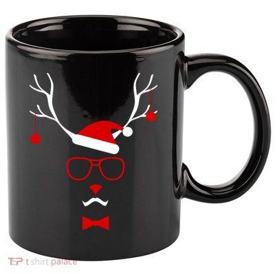 I'm A Reindeer Santa Hat Antlers 11oz C Handle Ceramic Mug