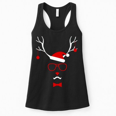 I'm A Reindeer Santa Hat Antlers Womens Tank Top