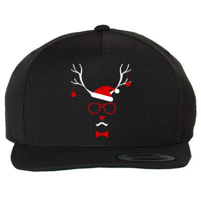 I'm A Reindeer Santa Hat Antlers Wool Snapback Cap