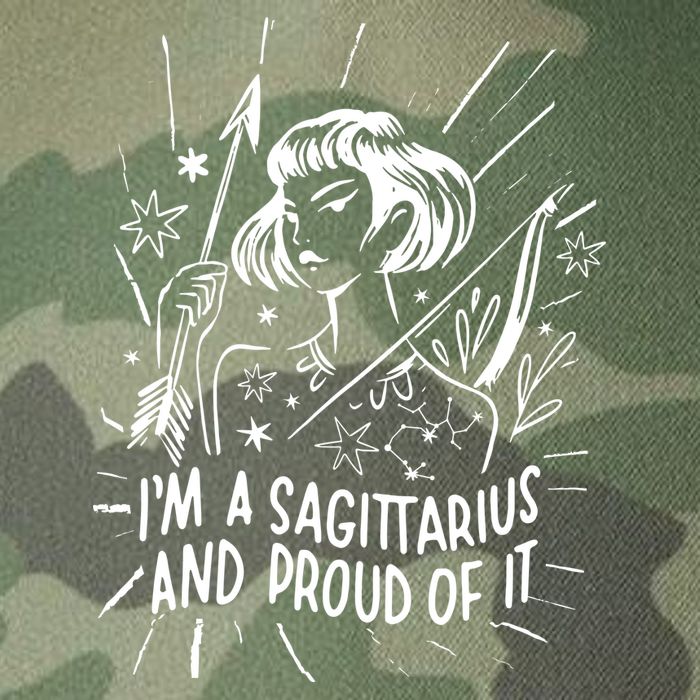 I'm A Sagittarius And Proud Of It Zodiac Birthday Legacy Tie Dye Trucker Hat