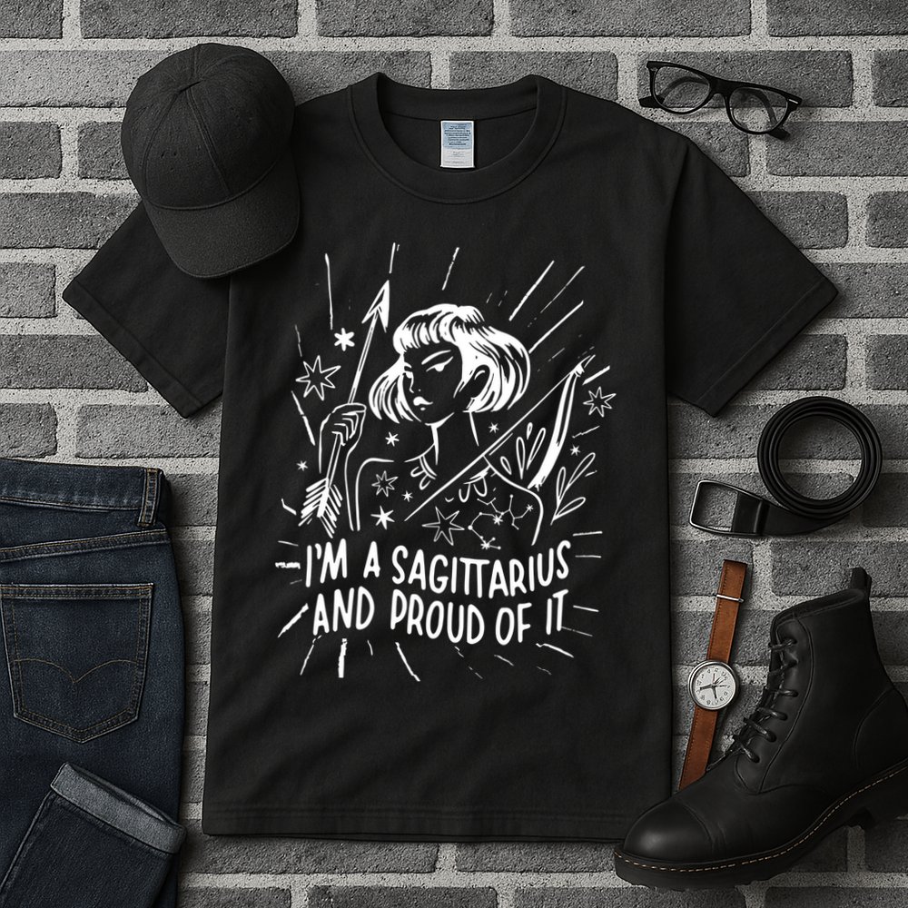 I'm A Sagittarius And Proud Of It Zodiac Birthday Tall T-Shirt