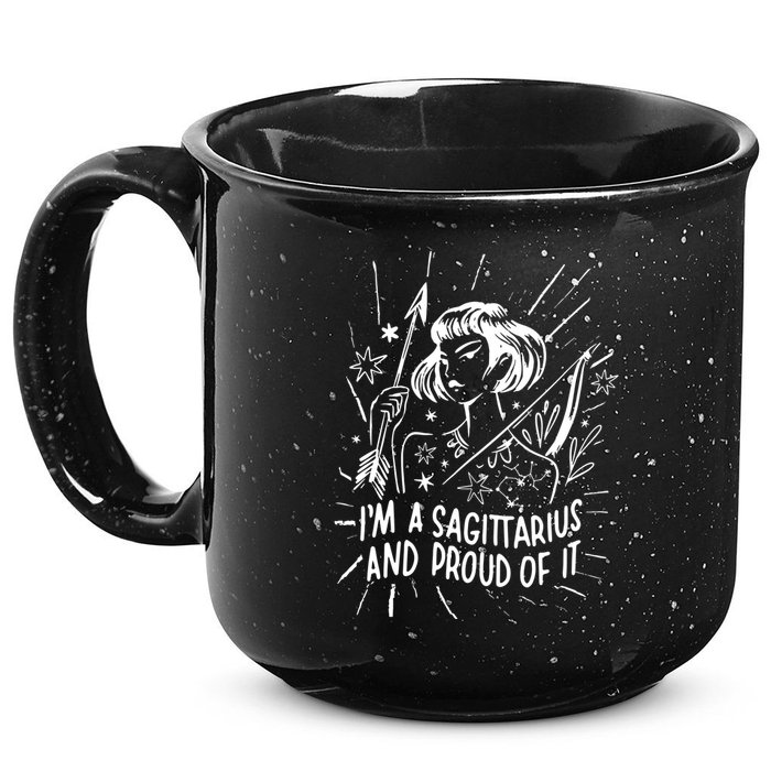 I'm A Sagittarius And Proud Of It Zodiac Birthday 15oz Campfire Ceramic Mug