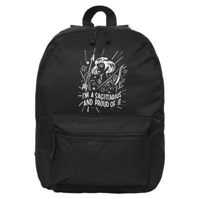 I'm A Sagittarius And Proud Of It Zodiac Birthday 16 in Basic Backpack