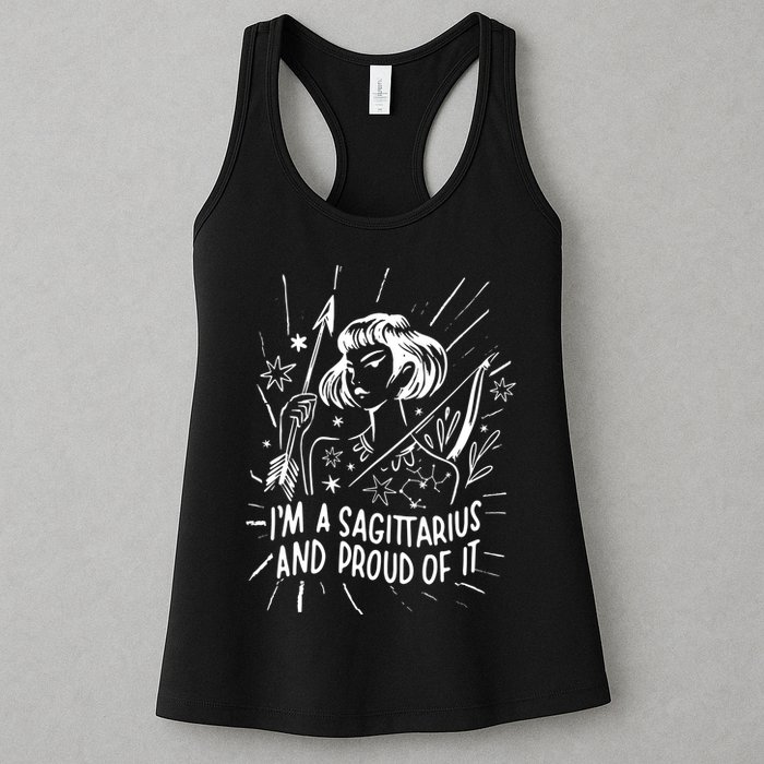 I'm A Sagittarius And Proud Of It Zodiac Birthday Womens Tank Top