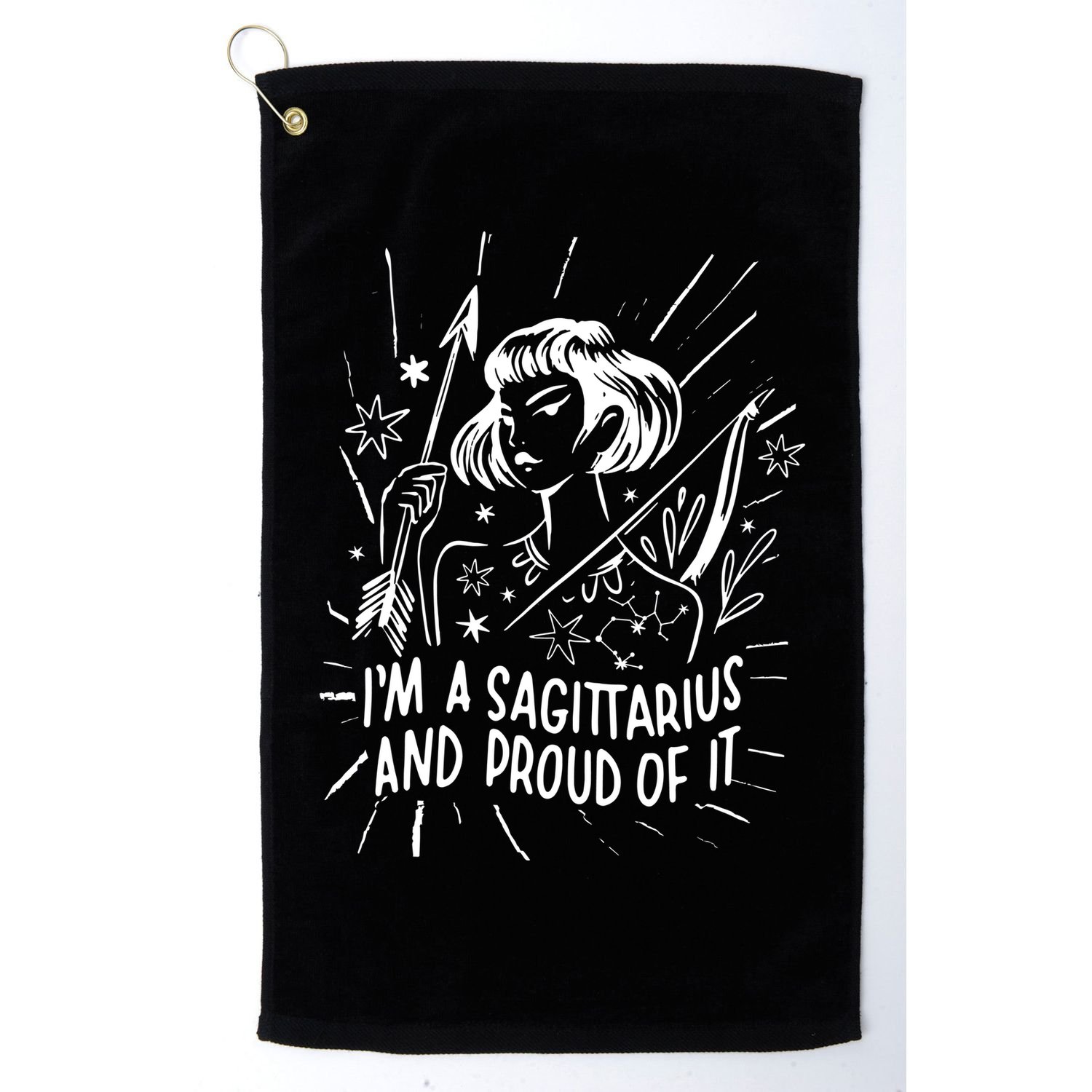 I'm A Sagittarius And Proud Of It Zodiac Birthday Golf Towel