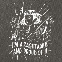 I'm A Sagittarius And Proud Of It Zodiac Birthday Cotton Canvas Backpack
