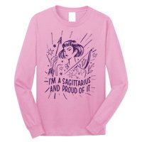 I'm A Sagittarius And Proud Of It Zodiac Birthday Long Sleeve Shirt