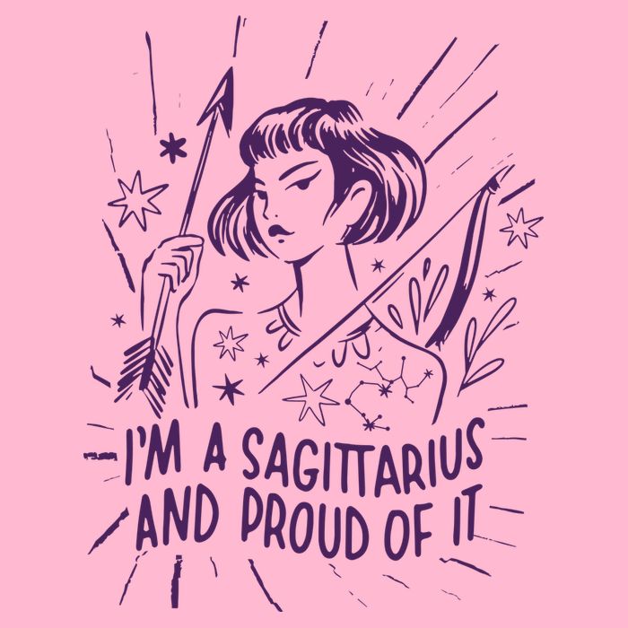 I'm A Sagittarius And Proud Of It Zodiac Birthday Long Sleeve Shirt