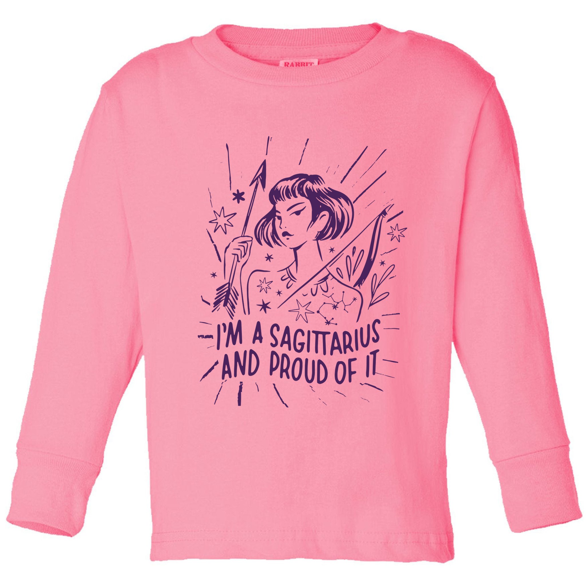 I'm A Sagittarius And Proud Of It Zodiac Birthday Toddler Long Sleeve Shirt