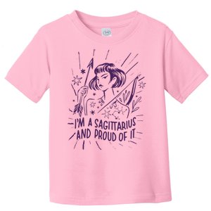 I'm A Sagittarius And Proud Of It Zodiac Birthday Toddler T-Shirt