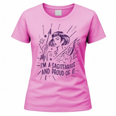 I'm A Sagittarius And Proud Of It Zodiac Birthday Women's T-Shirt