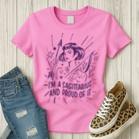 I'm A Sagittarius And Proud Of It Zodiac Birthday Womens T-Shirt