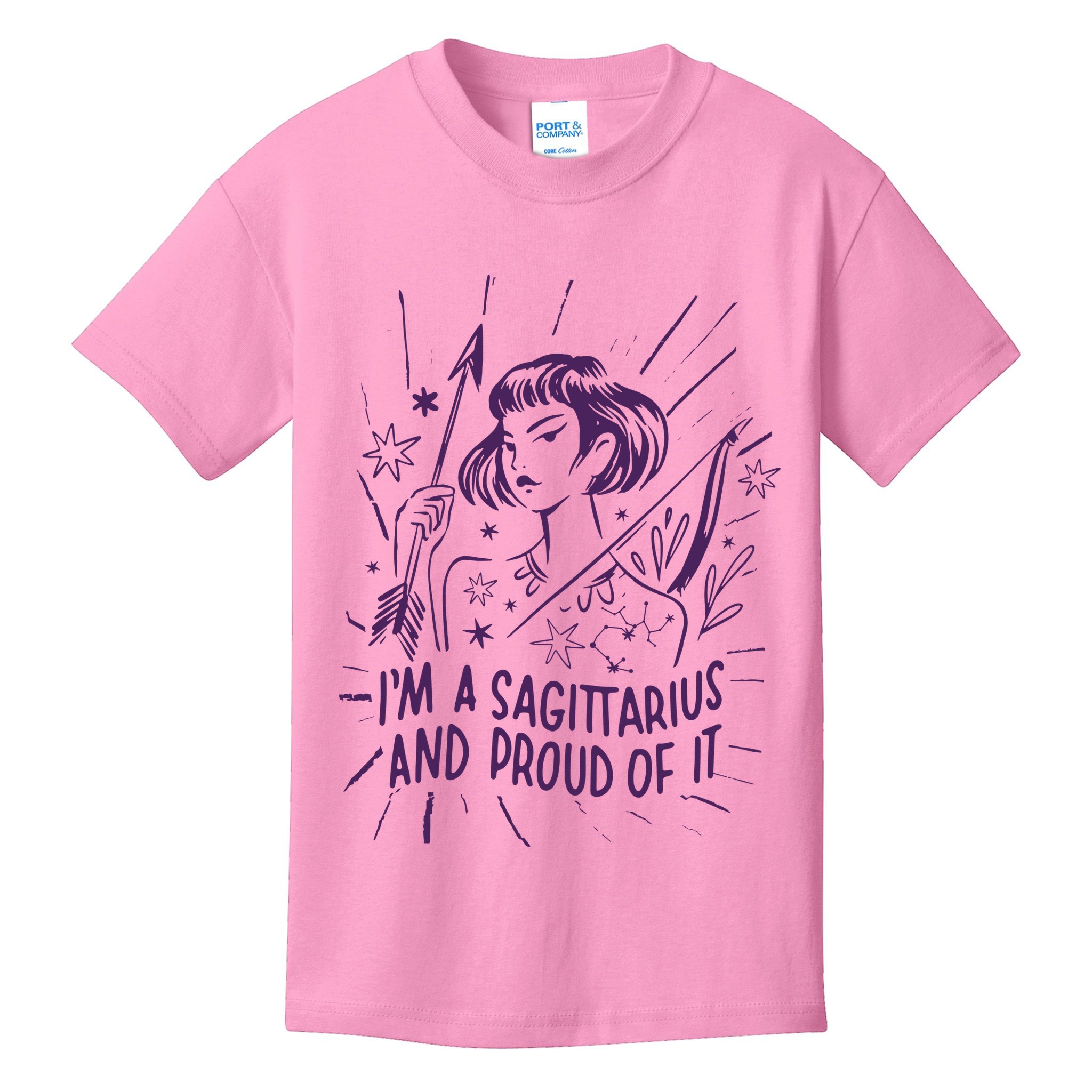 I'm A Sagittarius And Proud Of It Zodiac Birthday Kids T-Shirt