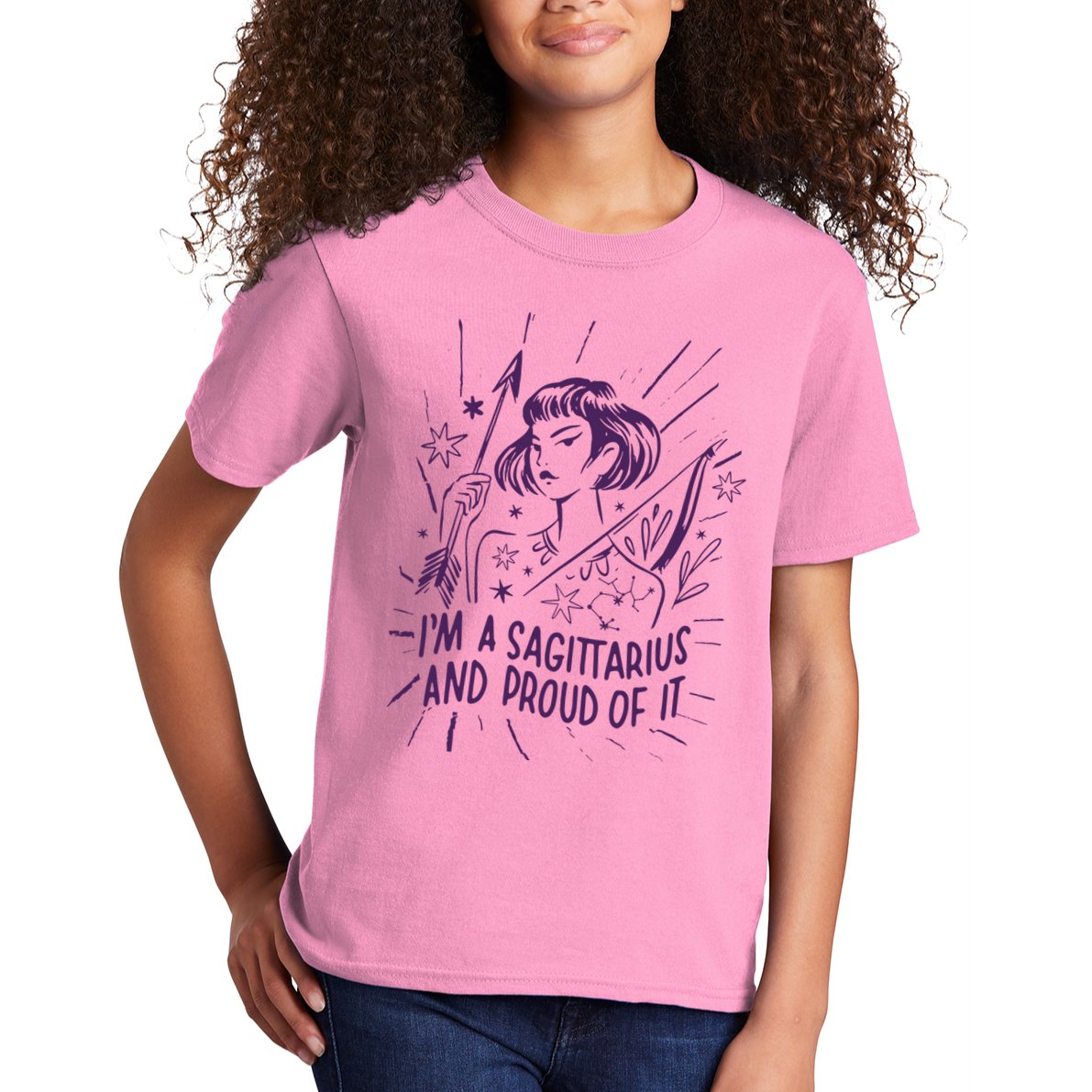 I'm A Sagittarius And Proud Of It Zodiac Birthday Kids T-Shirt