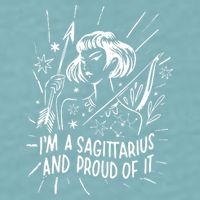 I'm A Sagittarius And Proud Of It Zodiac Birthday Sueded Cloud Jersey T-Shirt