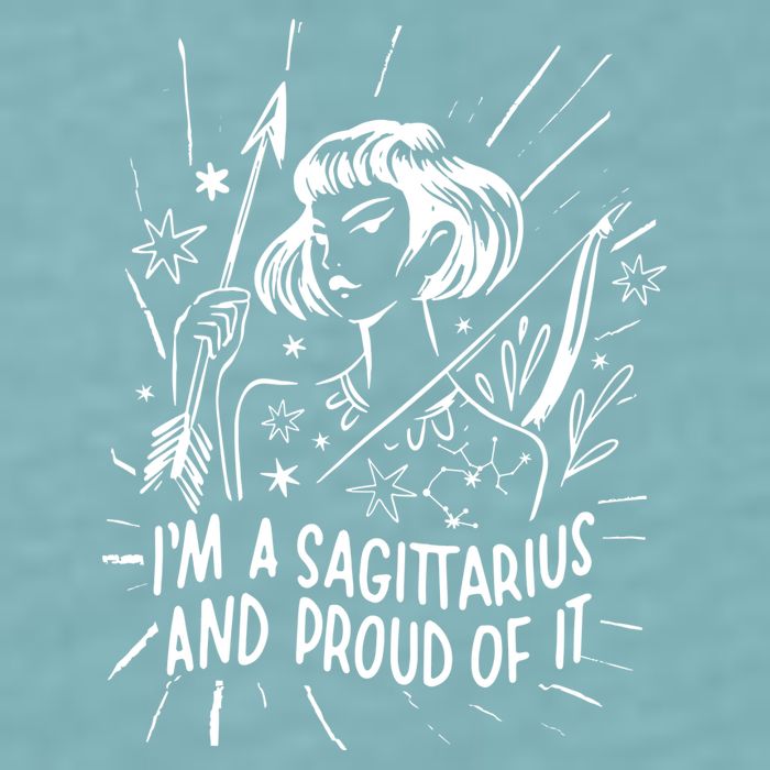 I'm A Sagittarius And Proud Of It Zodiac Birthday Sueded Cloud Jersey T-Shirt