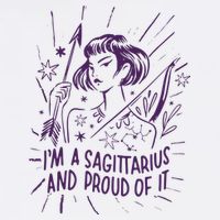 I'm A Sagittarius And Proud Of It Zodiac Birthday Garment-Dyed Sweatshirt