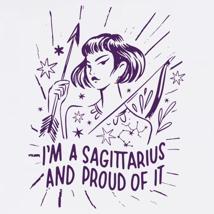 I'm A Sagittarius And Proud Of It Zodiac Birthday Garment-Dyed Sweatshirt