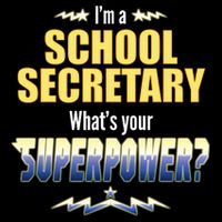 I'm A School Secretary What's Your Superpower? Drawstring Bag
