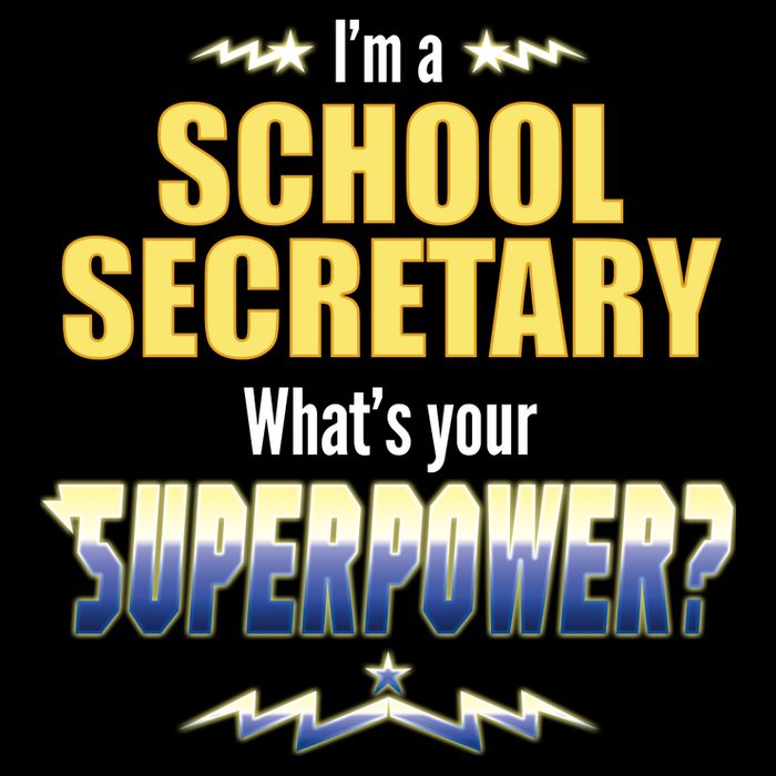 I'm A School Secretary What's Your Superpower? Drawstring Bag