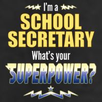 I'm A School Secretary What's Your Superpower? Golf Towel