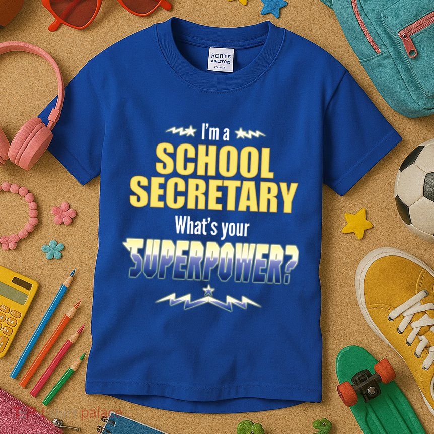 I'm A School Secretary What's Your Superpower? Kids T-Shirt