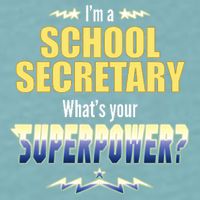 I'm A School Secretary What's Your Superpower? Sueded Cloud Jersey T-Shirt