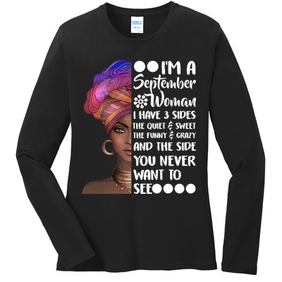 I'm a September Woman Ladies Long Sleeve Shirt