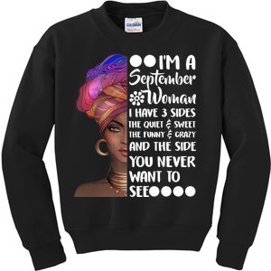 I'm a September Woman Kids Sweatshirt